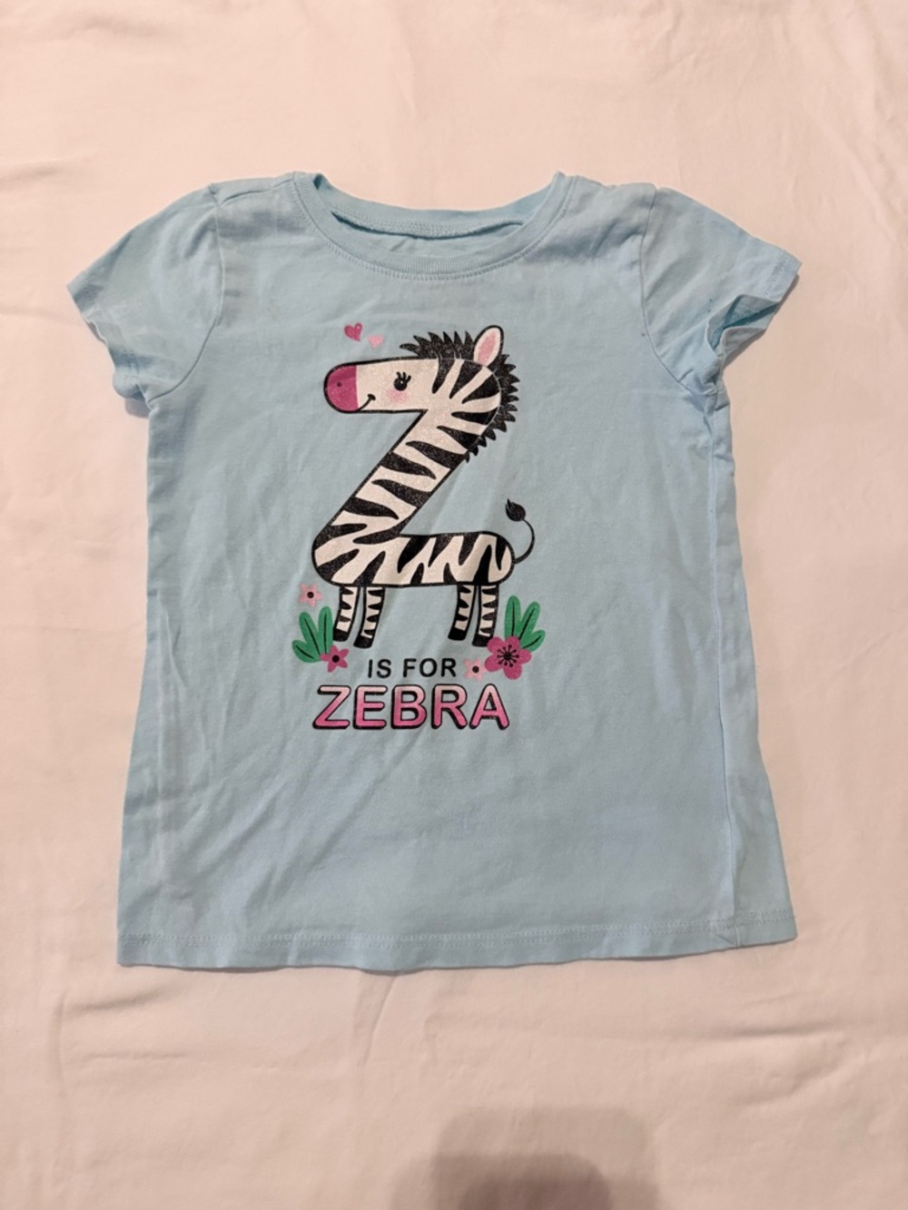 ⭐ 5/$20⭐️ The Children's Place Z is for Zebra Graphic Tee 4T